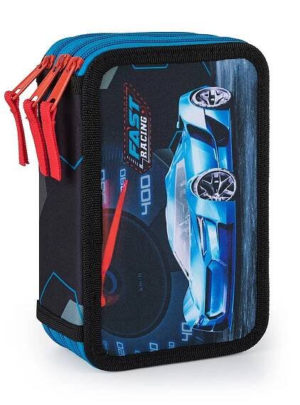 Oxybag Penál 3 patrový - Auto 2023