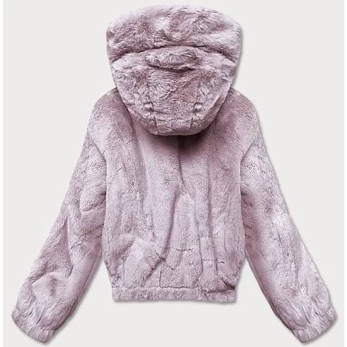 Krátká dámská bunda MODA8050 růžová