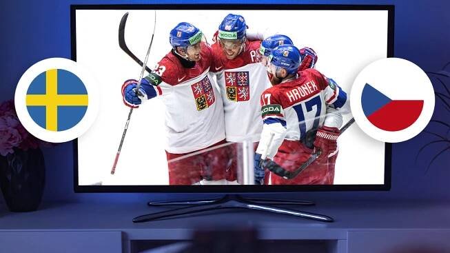 Česko - Švédsko v TV: Kde sledovat čtvrtfinále MS v hokeji 2025 živě?