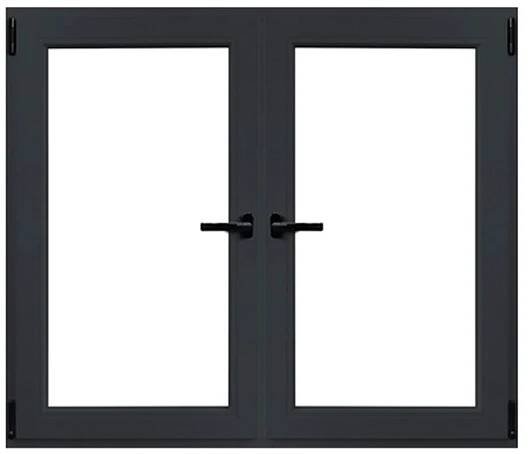 TeraGlass Plastové okno dvoukřídlé 4-komorové, 2-sklo antracitové 1200x1200x60mm nakoupit u OBI