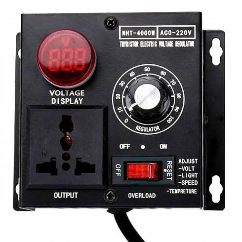 REGULÁTOR OTÁČEK MOTORU NAPĚTÍ 4000 W AC 0-220 V NHT-4000