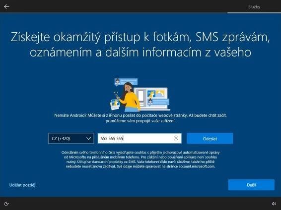 Možnosti nastavení instalace Windows 11