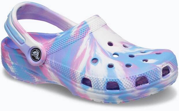 Dětské žabky Crocs Classic Marbled Clog K v barvě 207464-102 11