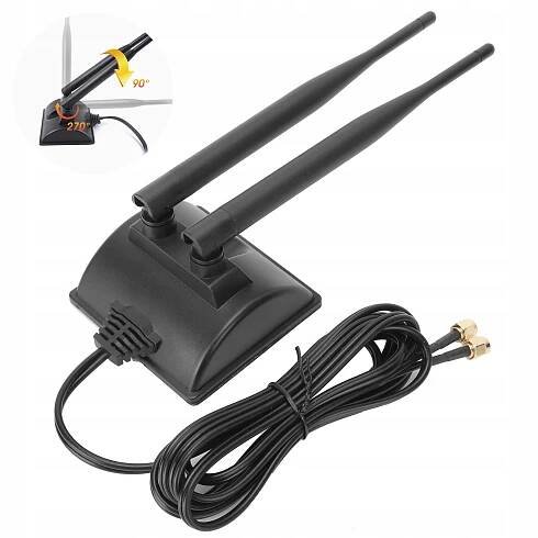 ANTÉNA SIEŤOVÁ KARTA WIFI USB 6DBI RP-SMA