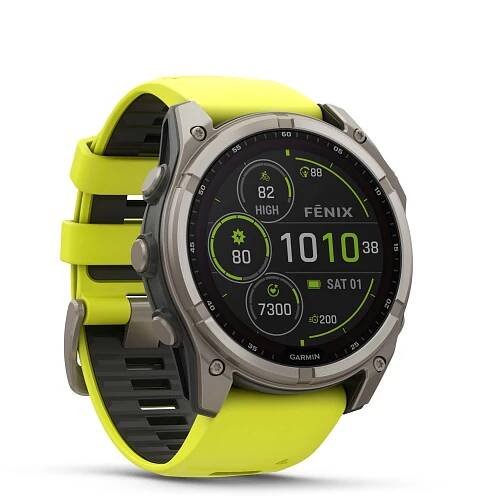 Fenix8Solar 51 HR Titanium Front Right 0014 wf titanium