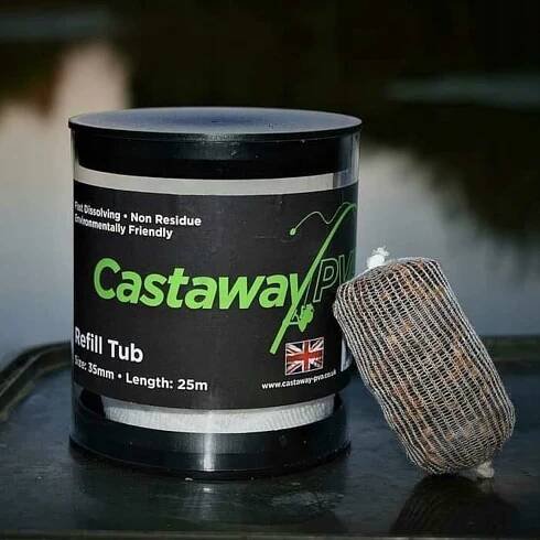 PVA síťka pro peletové návnady Castaway Refill Tub 35 mm - 25 m za 451.00CZK - Allegro