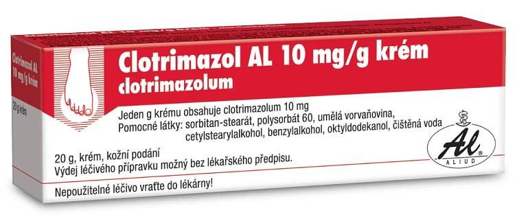 Clotrimazol AL 1% crm.1x20g 1% - lékárna s rozvozem po Ostravsku a Těšínsku