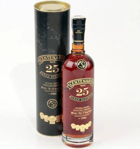 Ron Centenario Gran Reserva Sistema Solera Rum 25y 40% 0,7 l (tuba)