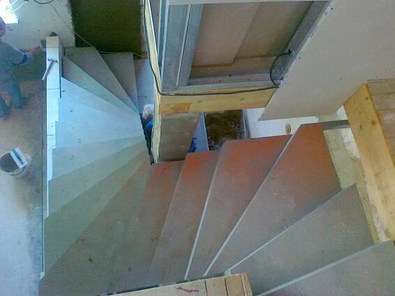 Archiv ocelových konstrukcí před obkladem - Schody Pilous