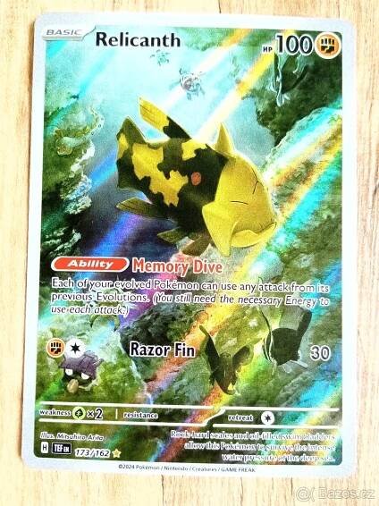Pokémon karta Relicanth