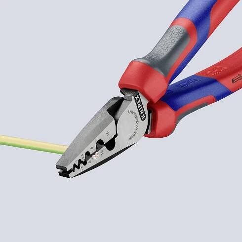 Knipex 97 72 180 97 72 180 krimpovací kleště dutiny na kabely, 0.25 do 16 mm²