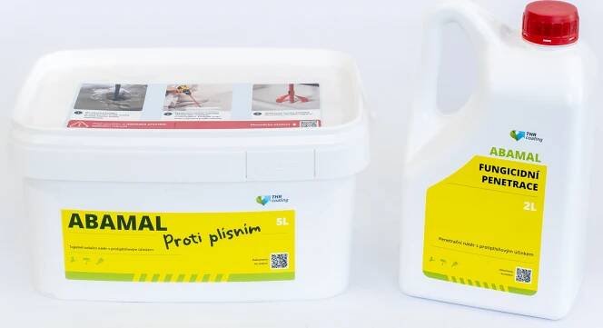 Abamal Izolační nátěr proti plísním 5 l + fungicidní penetrace 2 l od 7 785 Kč