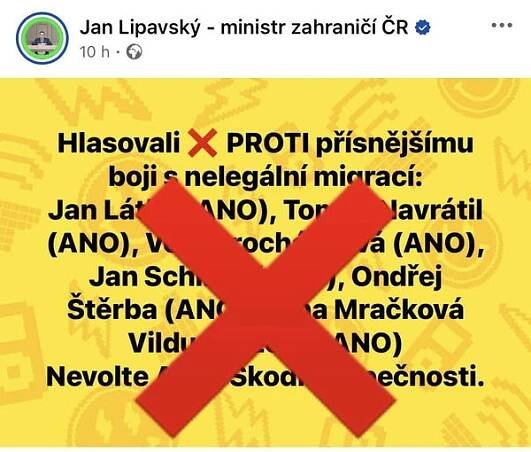 Mračková Vildumetzová: Ministr zahraničí lže a šíří dezinformace | ParlamentniListy.cz – politika ze všech stran 