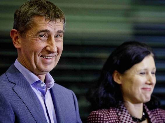 Andrej Babiš a Věra Jourová