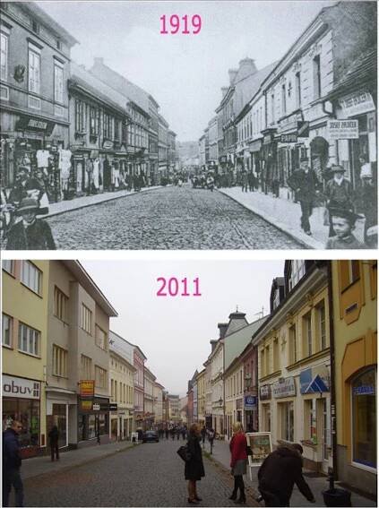 RETRO: Příbram včera a dnes. Co se za dobu mezi jednotlivými snímky změnilo?