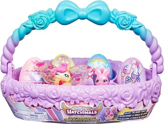 Hatchimals zvířátka v jarním košíku