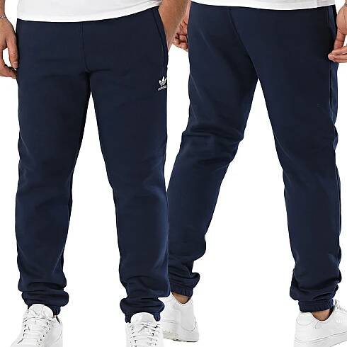 Adidas pánské tepláky modré tepláky s kapsami na zip IY7357 S