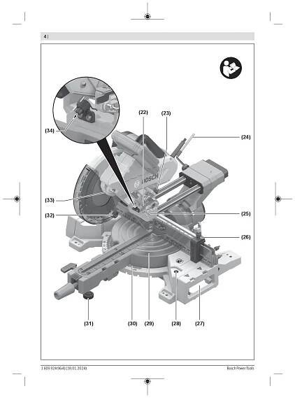 Manuál GCM 254 D BOSCH Professional GCM 254 D 0601B53000 - Zbozi.cz