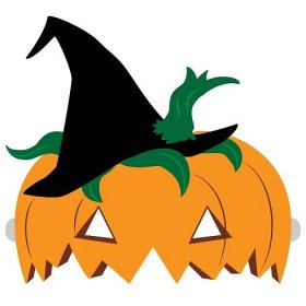 Šablona masky halloweenské dýně | Vystřihovánky pro děti k vytisknutí zdarma