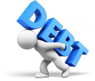 debt stock image