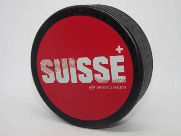 SWISS HOCKEY švýcarský originál HOKEJ PUK / SUISSE MS IIHF
