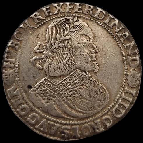 Stříbrný tolar 1656 kb, Ferdinand III.
