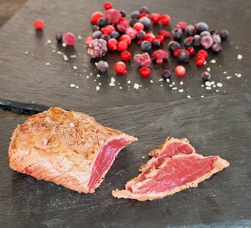 Carpaccio vom Hirschrücken - Brunnhof Schrittwieser