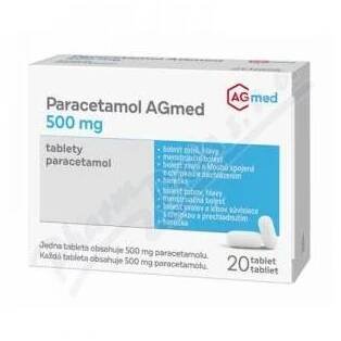 Paracetamol AGmed 500mg tbl.nob.20
