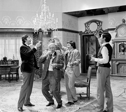Josef Čáp, Jaroslav Mareš, Václav Postránecký, Josef Abrhám - Polská krev - Z filmu