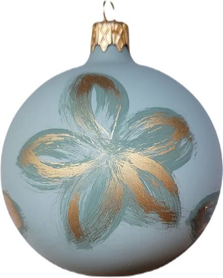 vánoční ozdoba koule pr. 8cm / 4920 / zelená pastel