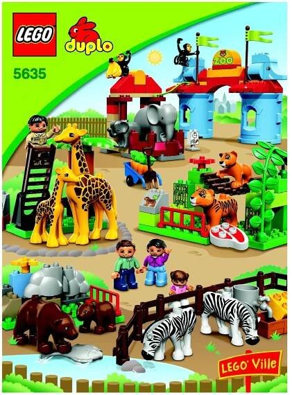 Návod na stavbu LEGO Duplo 5635 Velká městská zoo - Zbozi.cz
