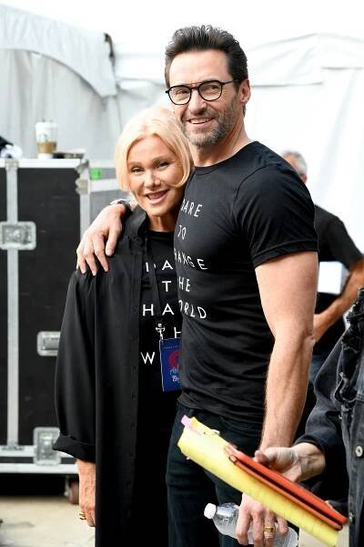 Deborra-Lee Furness and Hugh Jackman in NYC in September 2019