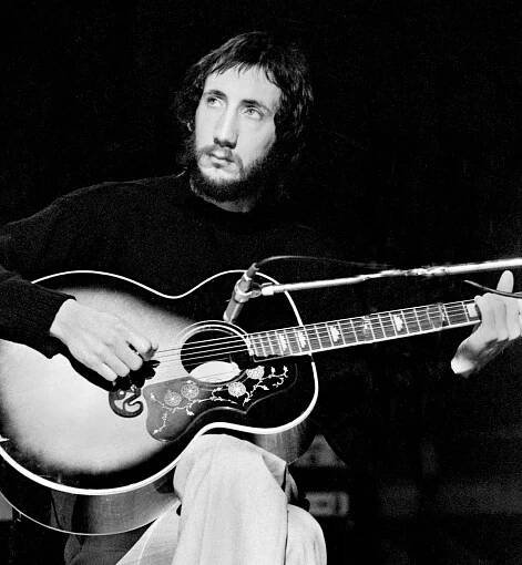 Peter performing live on stage in 1974