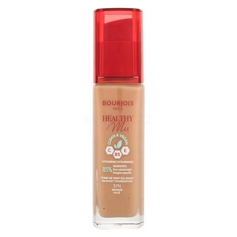 BOURJOIS Paris Healthy Mix Clean & Vegan Radiant Foundation Make-up pro ženy 30 ml Odstín 57N Bronze | ELNINO.CZ