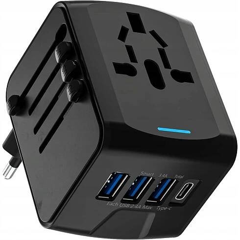 Univerzální SÍŤOVÝ ADAPTÉR CESTOVNÍ ADAPTÉR USA UK EU AC100V-250V