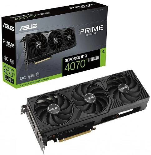 ASUS GeForce RTX 4070 Ti SUPER PRIME OC 16GB PRIME-RTX4070TIS-O16G - ARCHIVE - PC doplňky - K24.cz