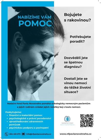 Nadační fond Pavla Novotného pomáhá onkologicky nemocným pacientům - Oficiální stránky obce Píšť