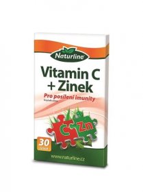 Naturline vitamin C + zinek 30 tablet 