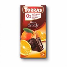 Torras Hořká čokoláda s pomerančem 75g