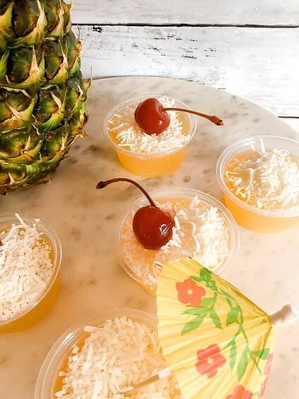 Pina colada jello shots