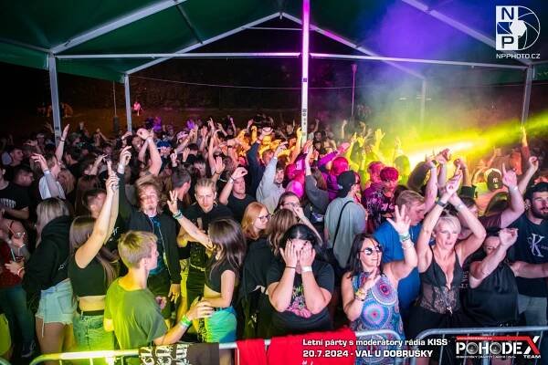 Letní párty s moderátory rádia KISS, 20.07.2024 - Val u Dobrušky | POHODEX TEAM