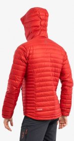 Péřová bunda Rab Microlight Alpine Jacket - ascent red