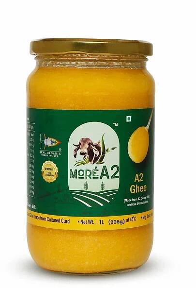 Natural Grass Fed – MoreA2 Ghee – 1L /32 OZ (906 G)(Pack Of 6) - More A2