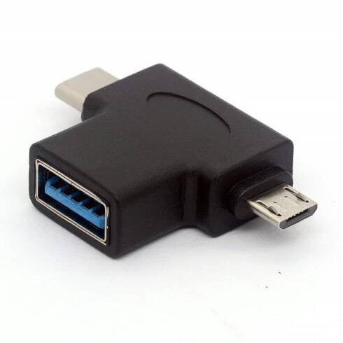 Adaptér USB 3.0 na Micro USB a USB-C