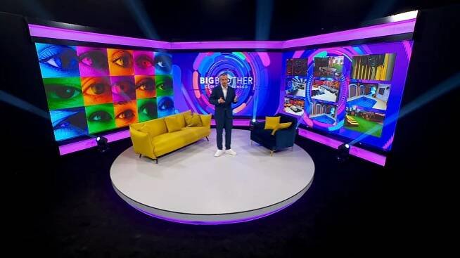 Moderátor Míra Hejda ve studiu show. Foto: TV Nova