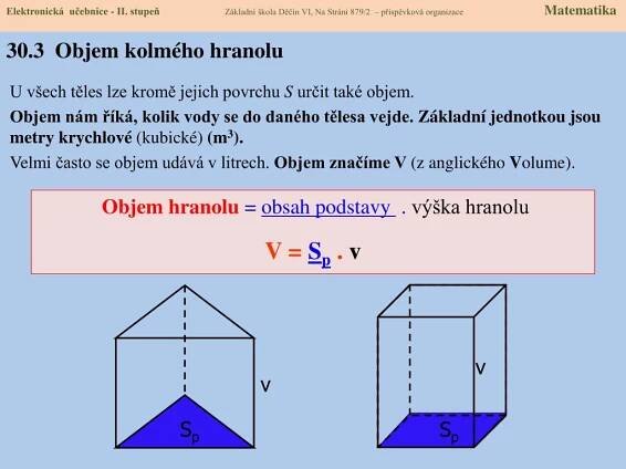 PPT - 30.1 Objem kolmého hranolu PowerPoint Presentation, free download ...