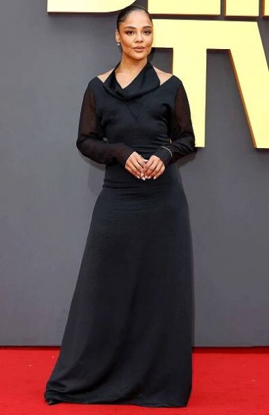 Tessa Thompson attends the European premiere of "Blink Twice" at Odeon Luxe Leicester Square on August 19, 2024 in London, England.