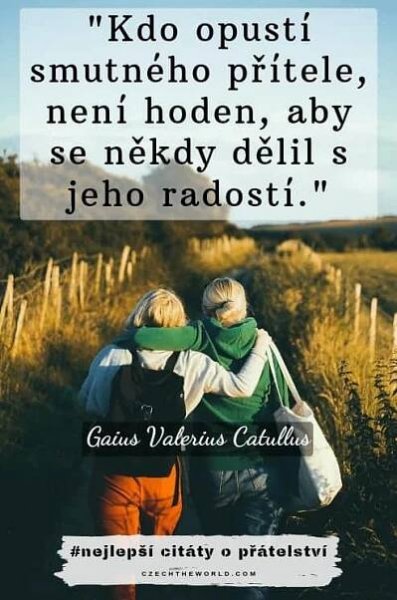 two people walking down a dirt road with a quote above them
