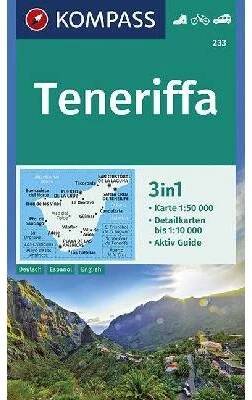 Teneriffa, Tenerife - turistická mapa (Kompass - 233) - turistická mapa