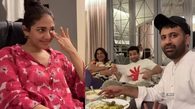 Archana Puran Singh and family officially welcome son Aaryamann’s fiancée Yogita home; she gets emotional